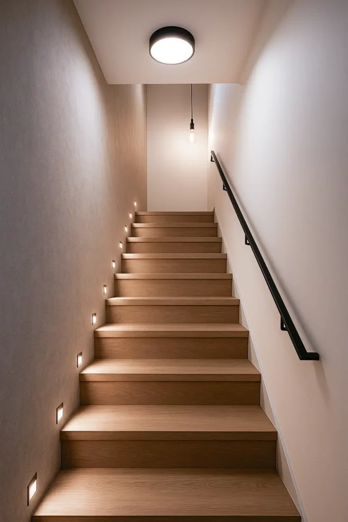 Tipos de iluminación de escaleras